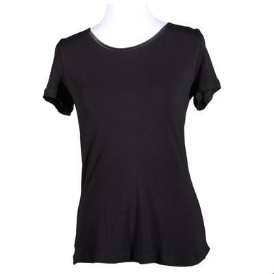 Černé tričko s krátkým rukávem Olivie - 38, 38 - 2
