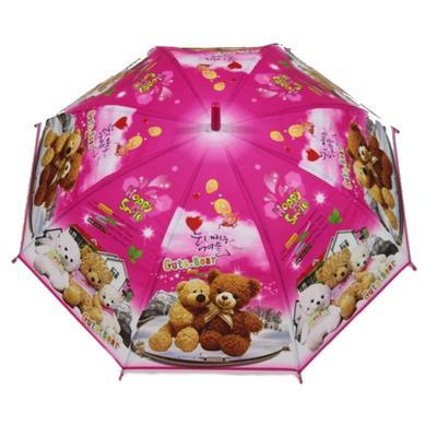 Dětský vystřelovací deštník Bear růžový - 2