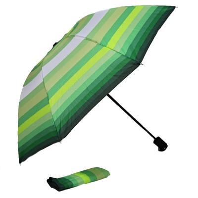 Skládací pruhovaný deštník Danken zelený - 2