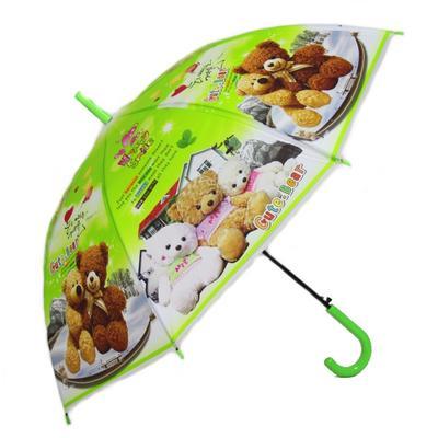 Dětský vystřelovací deštník Bear zelený - 2