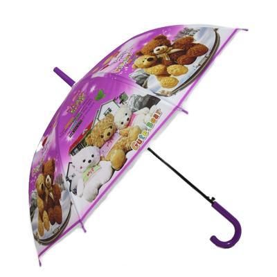 Dětský vystřelovací deštník Bear fialový - 2