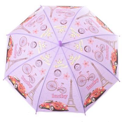 Dětský vystřelovací deštník Brenda fialový - 2