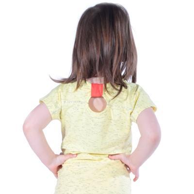 Žluté dívčí tričko s krátkým rukávem Olla - 2