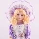 Doll porcelánová panenka Leona 40 cm fialová - 2/2