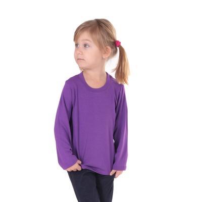 Dětské tričko dlouhý rukáv Marlen fialové - 134, 134 - 3