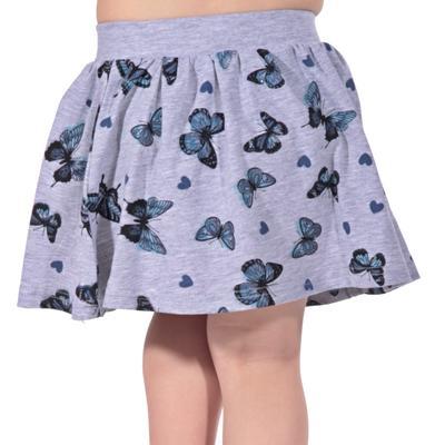 Dětská sukně s motýlama Stela šedá - 98, 98 - 3