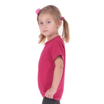 Růžové dětské tričko krátký rukáv Laura od 122-146 - 3