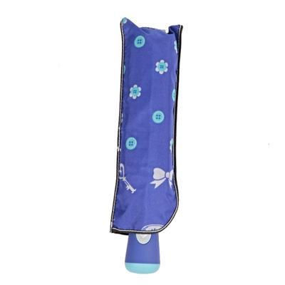 Skládací deštník Knoflík světle modrý - 3