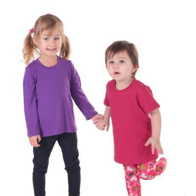 Dětské tričko dlouhý rukáv Marlen fialové - 140, 140 - 4