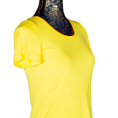 Žluté tričko s krátkým rukávem Olivie - 38, 38 - 4