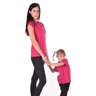 Dámské jednobarevné tričko Linty růžové - 40, 40 - 5